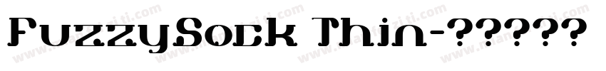 FuzzySock Thin字体转换